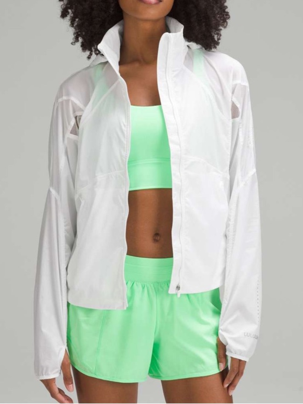 Lululemon Classic-Fit Ventilated Running Jacket White